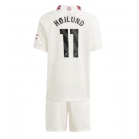 Manchester United Rasmus Hojlund #11 Tretí Detský futbalový dres 2023-24 Krátky Rukáv (+ trenírky)